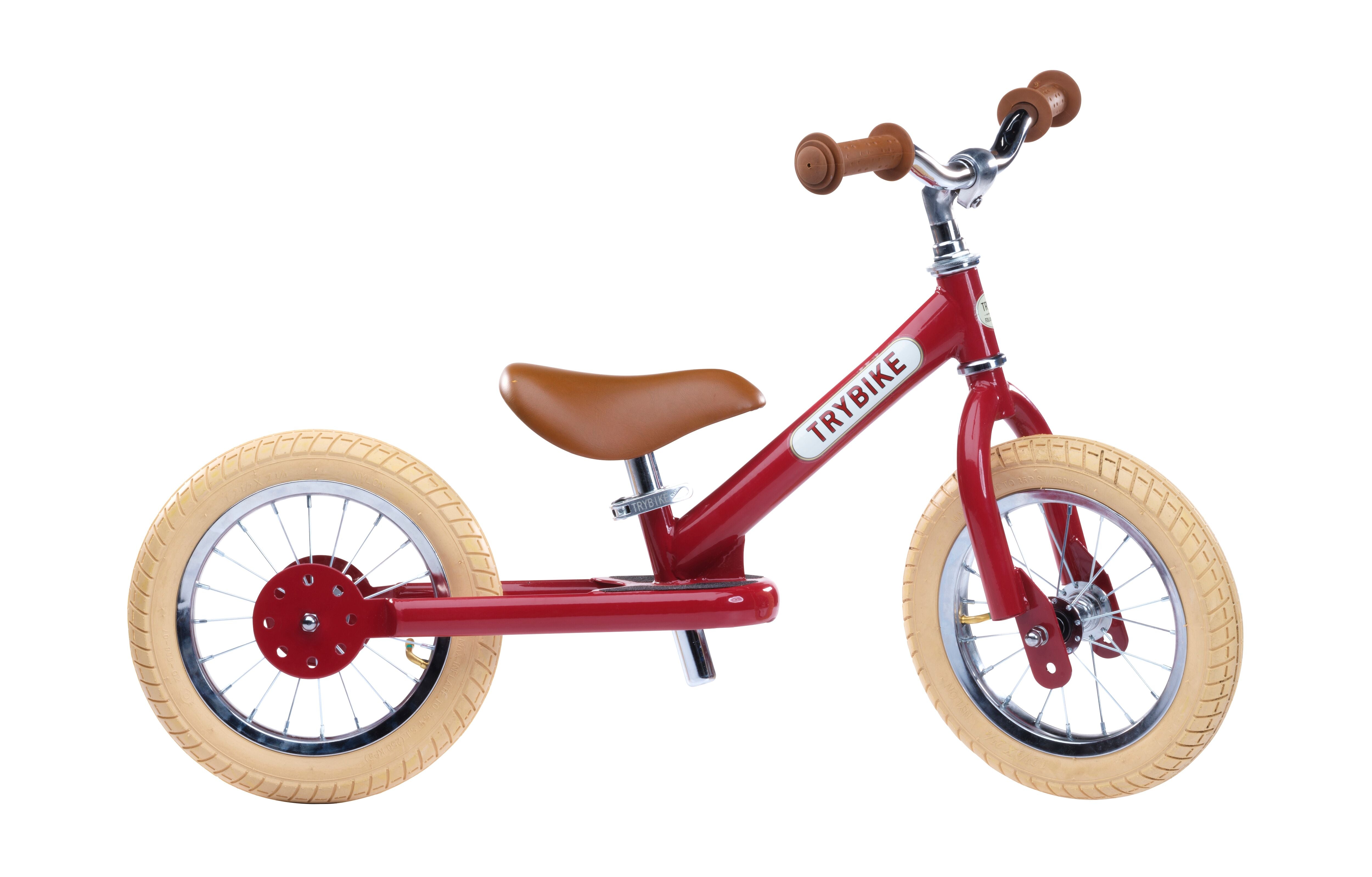 Balance bike Steel Vintage, red | Trybike
