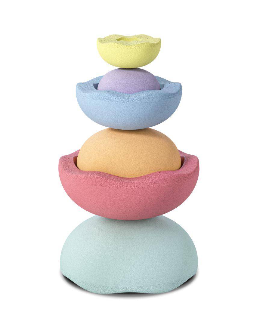 Stapelstein Binnenset van 6 - regenboog pastel | stapelsteen