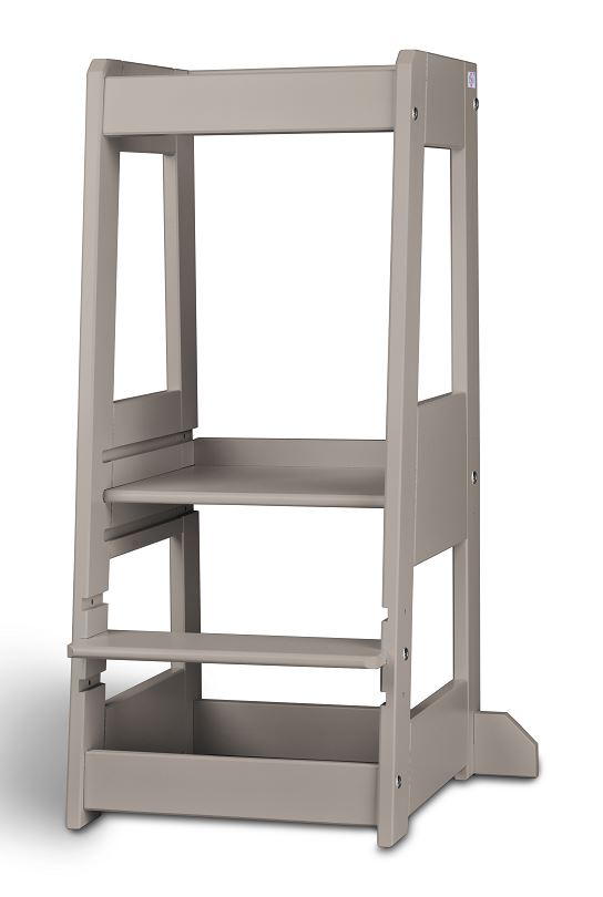 Learning tower Felix - Learning Tower - Stormy Gray | Tissi® by Schmatzepuffer® "personalized"