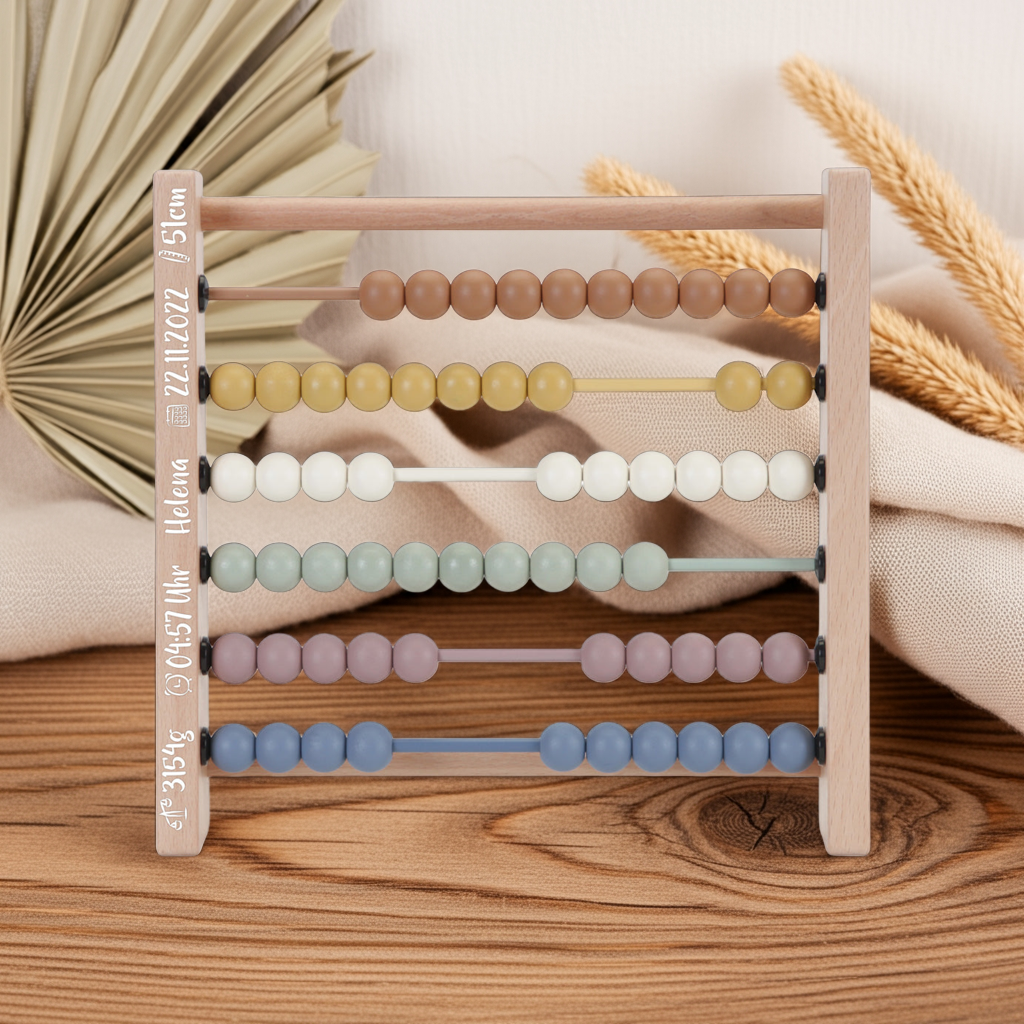 Rekenliniaal "Abacus" vintage | Little Dutch