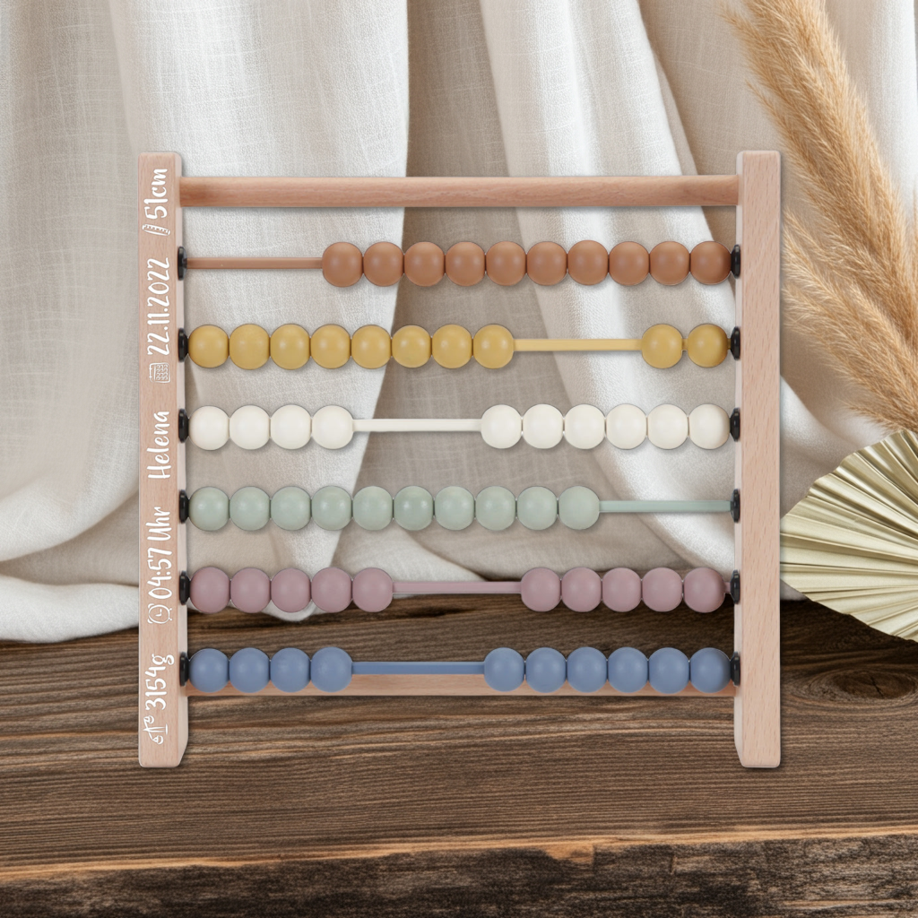 Rekenliniaal "Abacus" vintage | Little Dutch