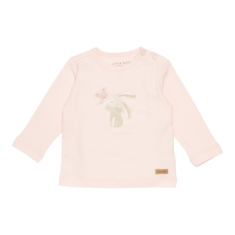 Langarm-Shirt Flowers & Butterflies Bunny Butterfly Pink | Little Dutch