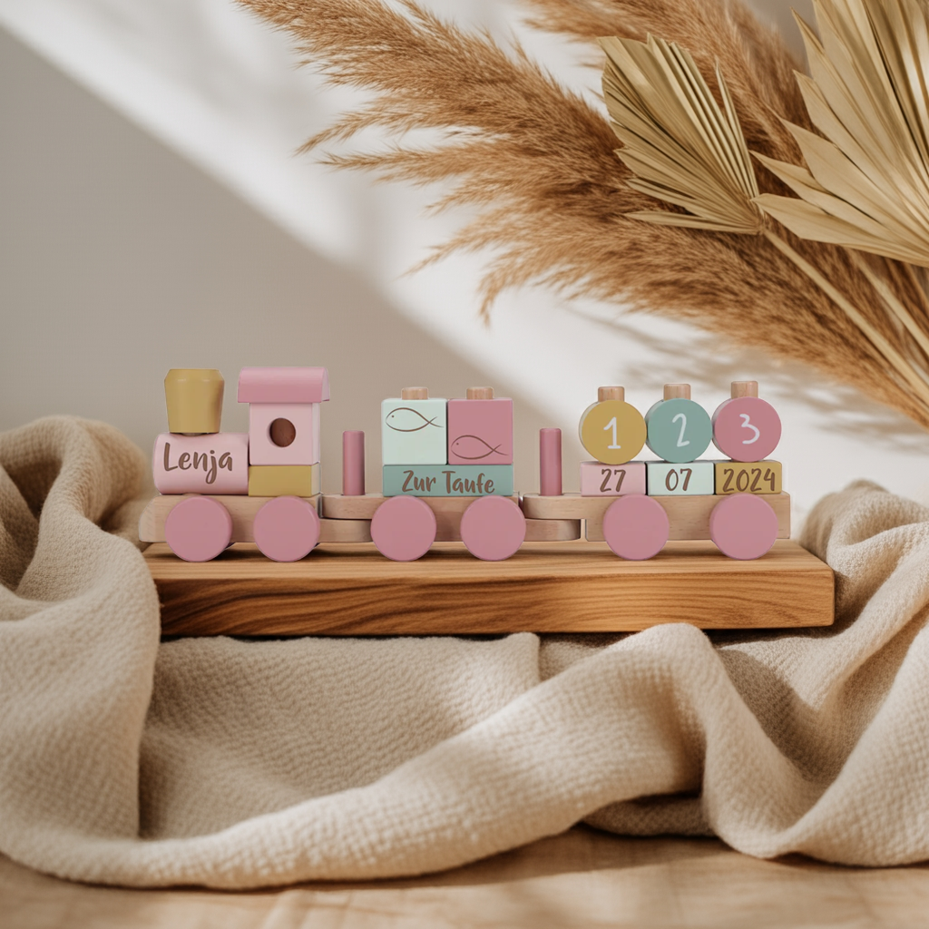 Fairy Garden Houten Trein "Voor de Doop" | Little Dutch