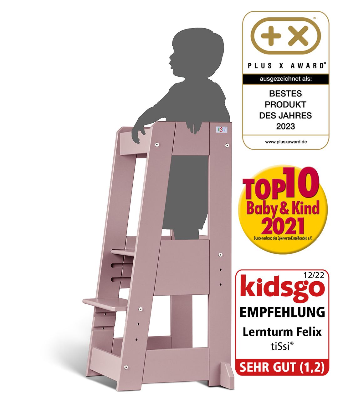 Learning tower Felix - Learning Tower - Oriental Rose | Tissi® by Schmatzepuffer®