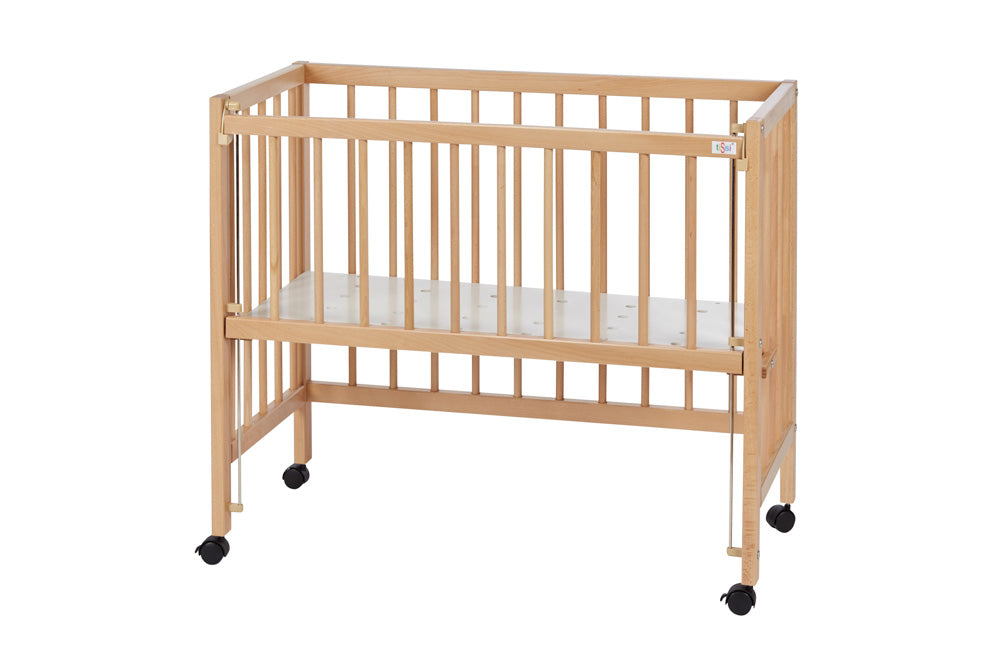 Anstell-/Beistellbett "Sophie" incl. Verschlussgitter, Buche natur | tissi