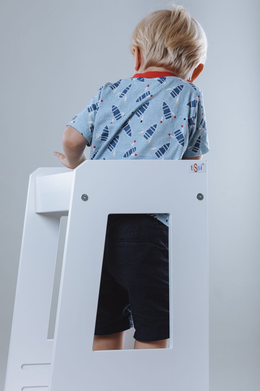 Learning tower Felix - Learning Tower - Wood White | Tissi® by Schmatzepuffer® "personalized"