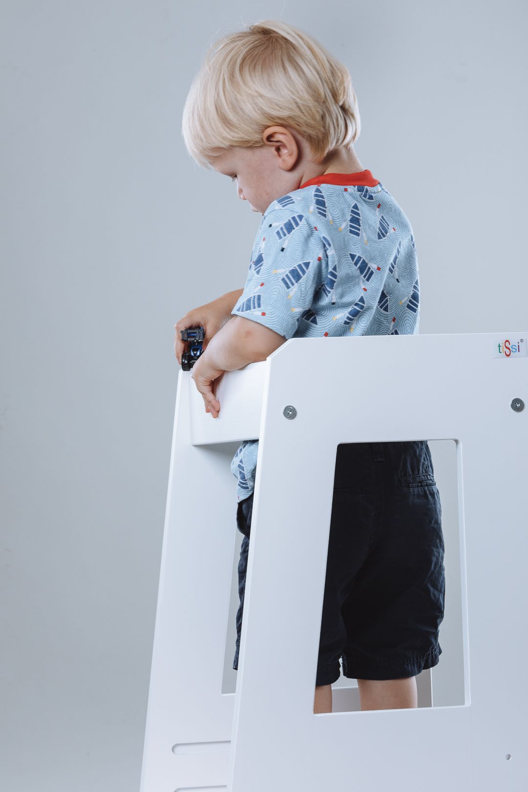 Learning tower Felix - Learning Tower - Wood White | Tissi® by Schmatzepuffer® "personalized"