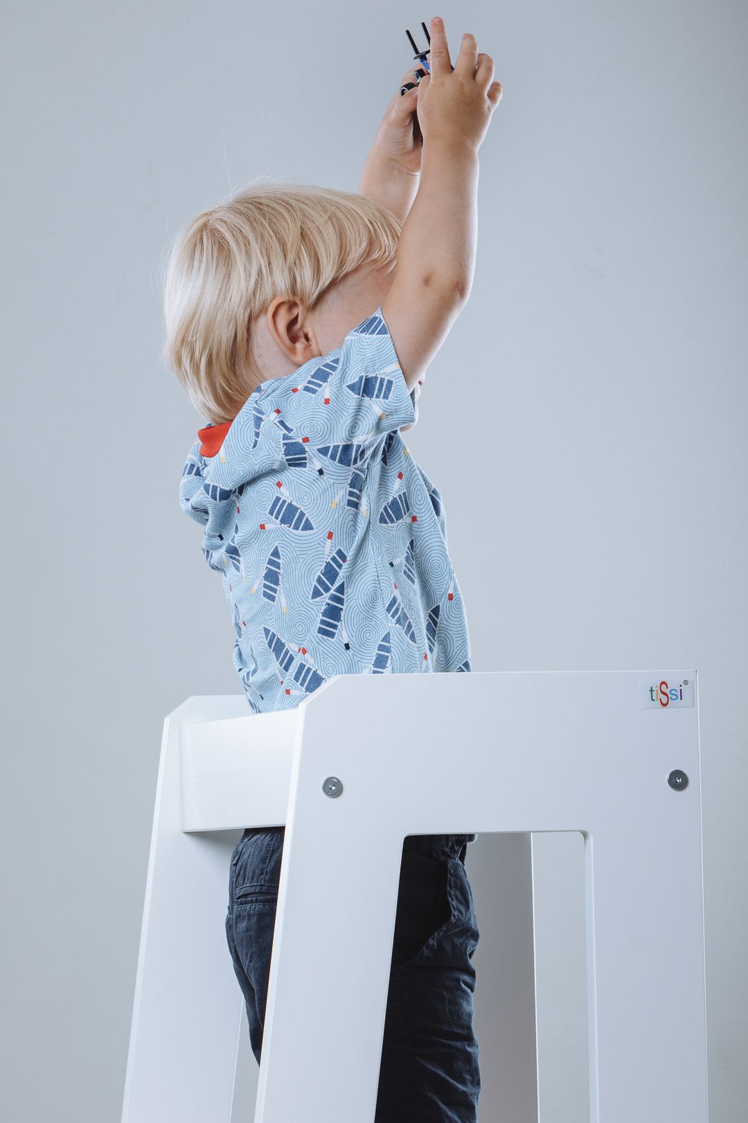 Learning tower Felix - Learning Tower - Wood White | Tissi® by Schmatzepuffer® "personalized"