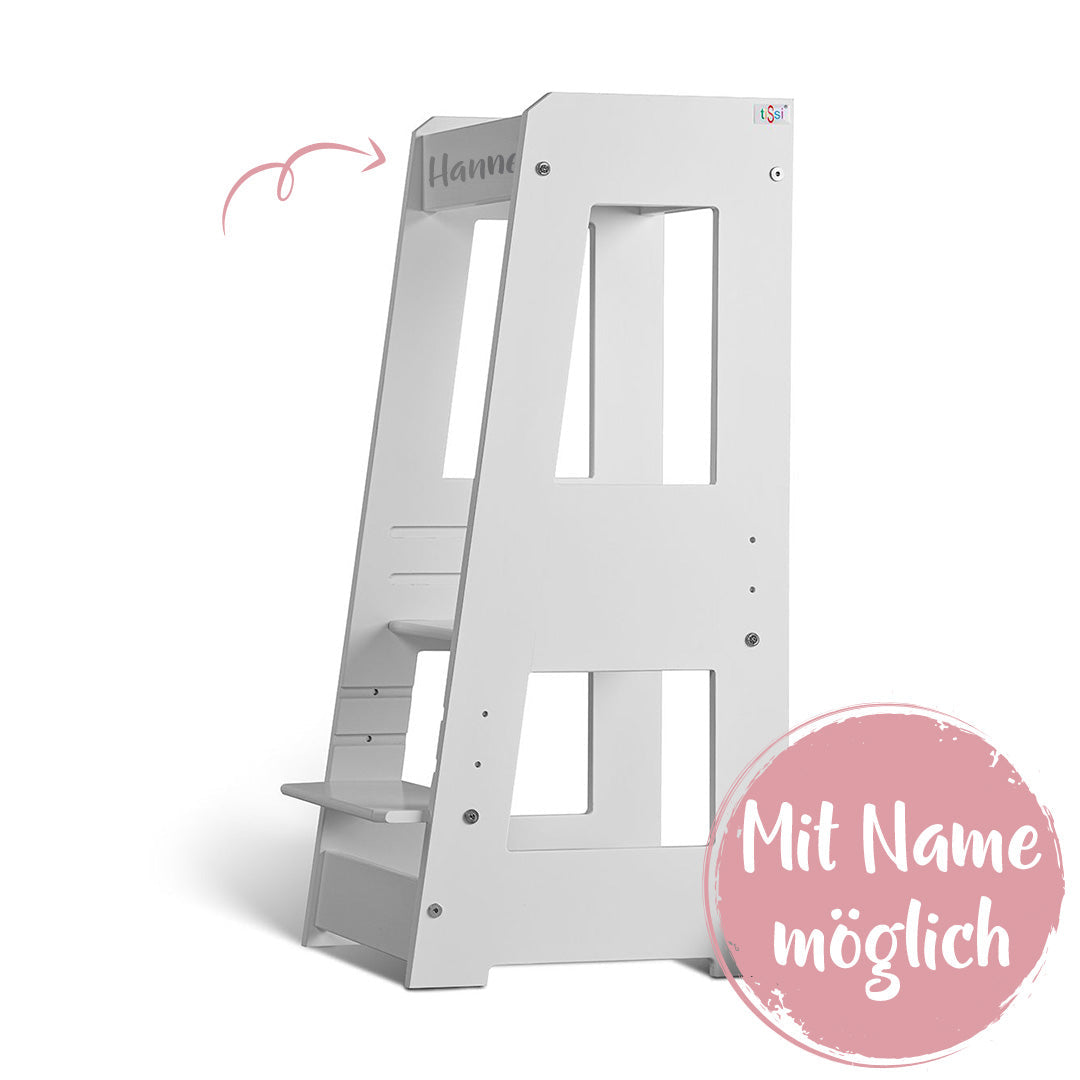 Learning tower Felix - Learning Tower - Wood White | Tissi® by Schmatzepuffer® "personalized"