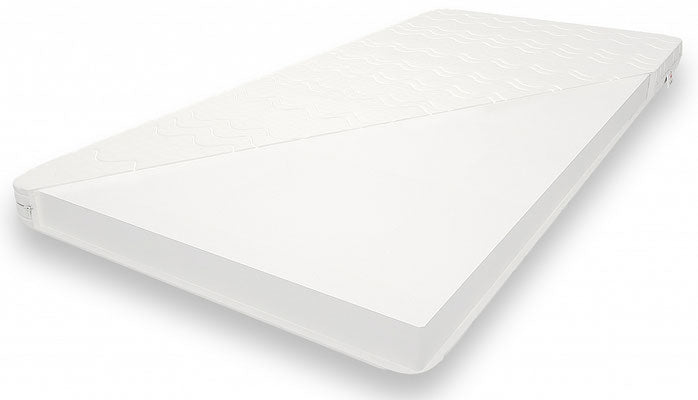 Matras schuimkern nachtkastje katoenen hoes 90 x 40 cm, wit | tissi