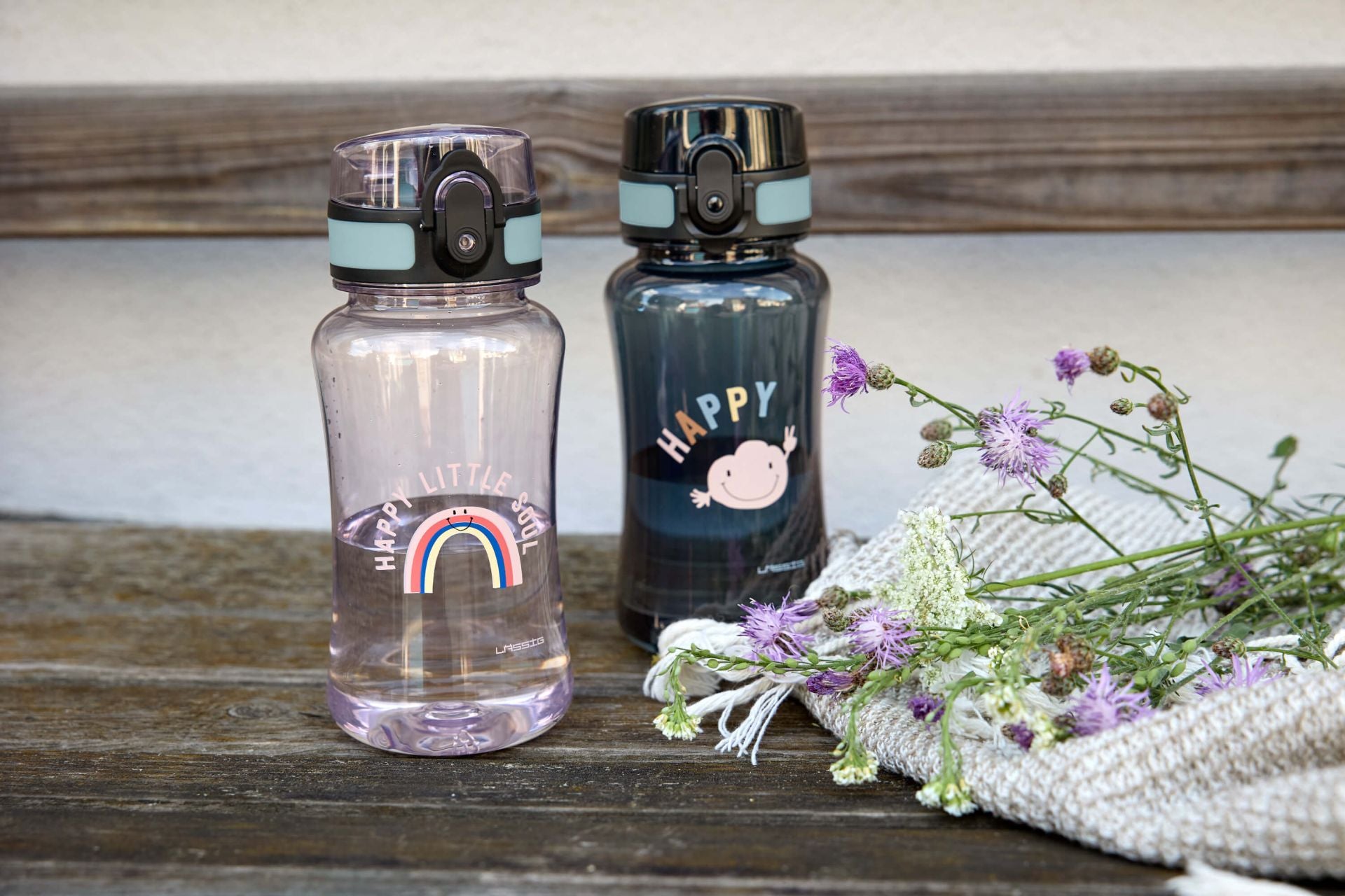 Trinkflasche 420 ml - Tiny Outdoor, Wolken | Lässig