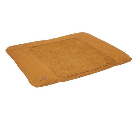 Aankleedkussenhoes 75 x 85 cm pure oker spice | Little Dutch