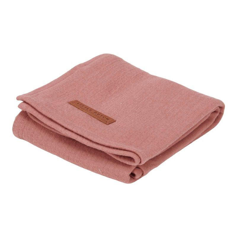 Muslin doek 120 x 120 cm Pure Pink Blush, roze | Little Dutch