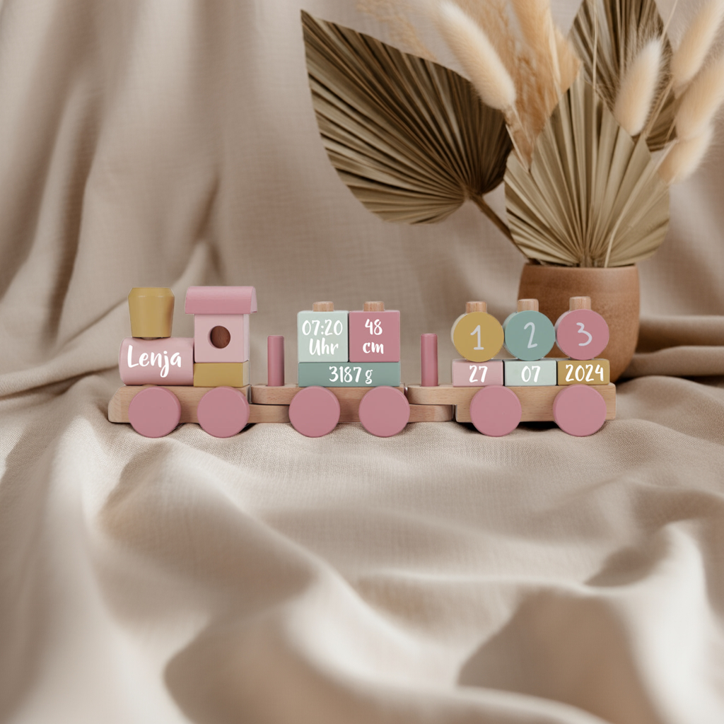 Holz-Zug Fairy Garden "Zur Geburt" | Little Dutch