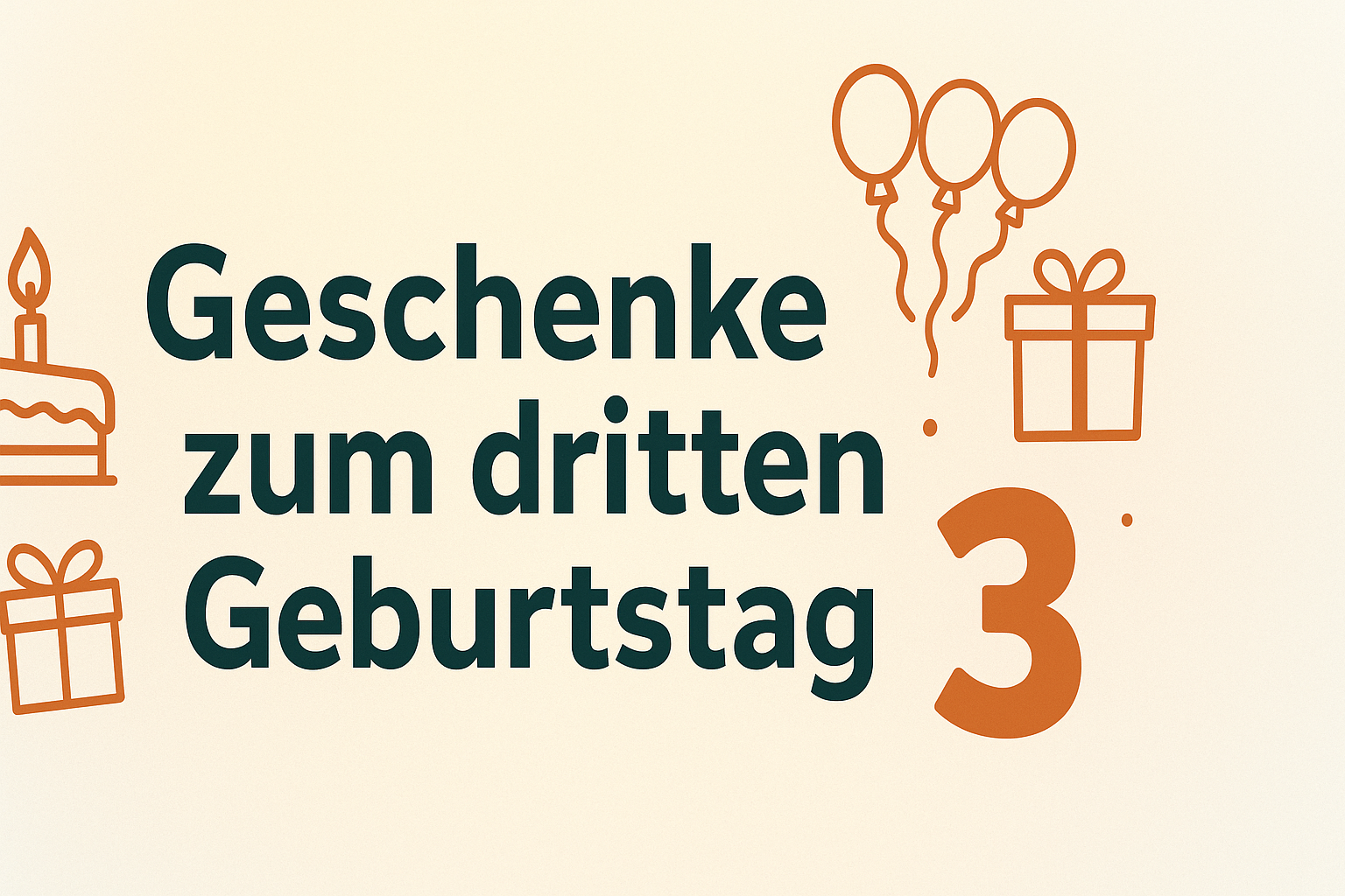 Geschenke zum 3. Geburtstag – liebevoll, kreativ & altersgerecht ausgewählt