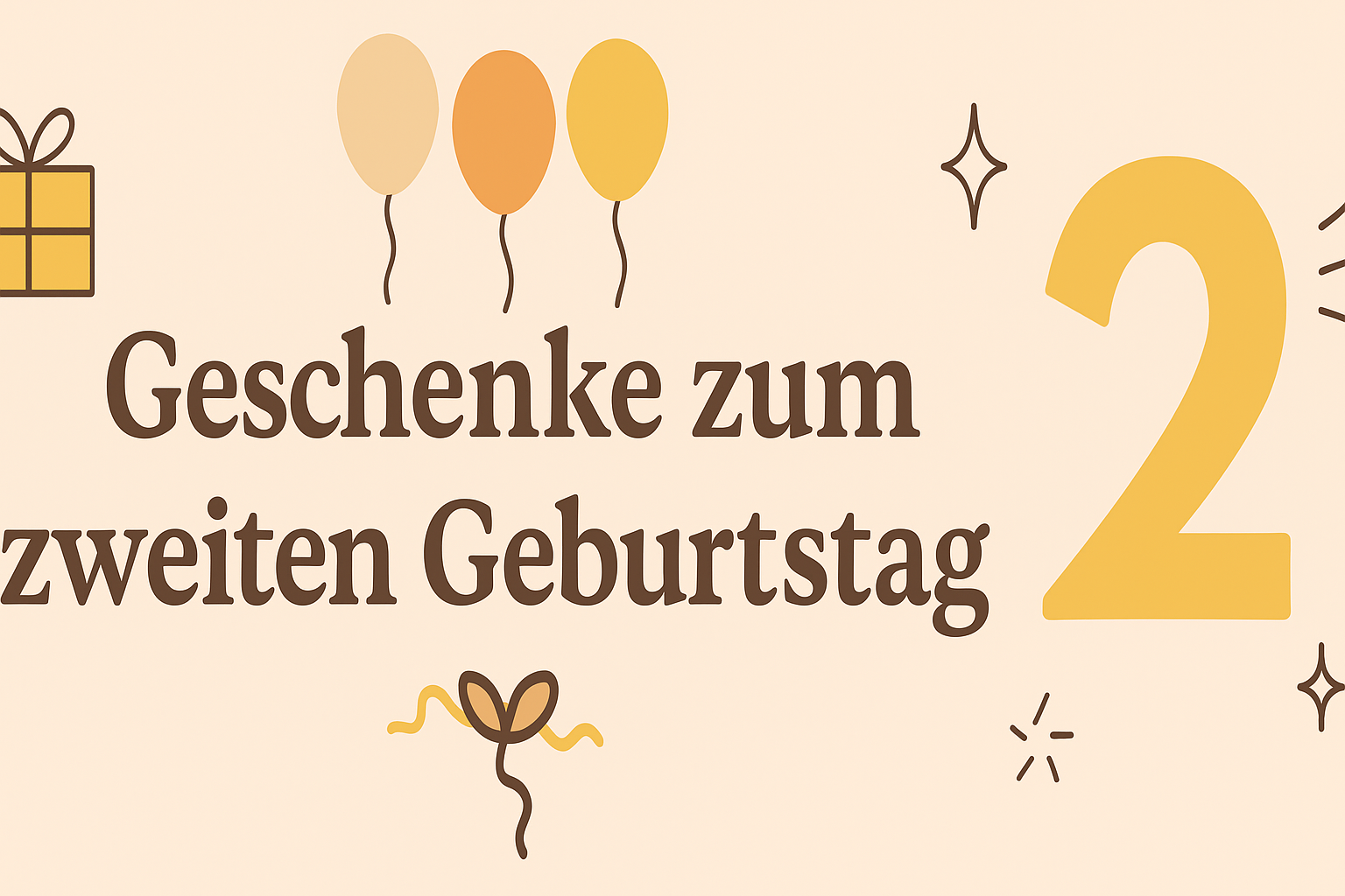 Geschenke zum 2. Geburtstag – liebevoll & persönlich ausgewählt