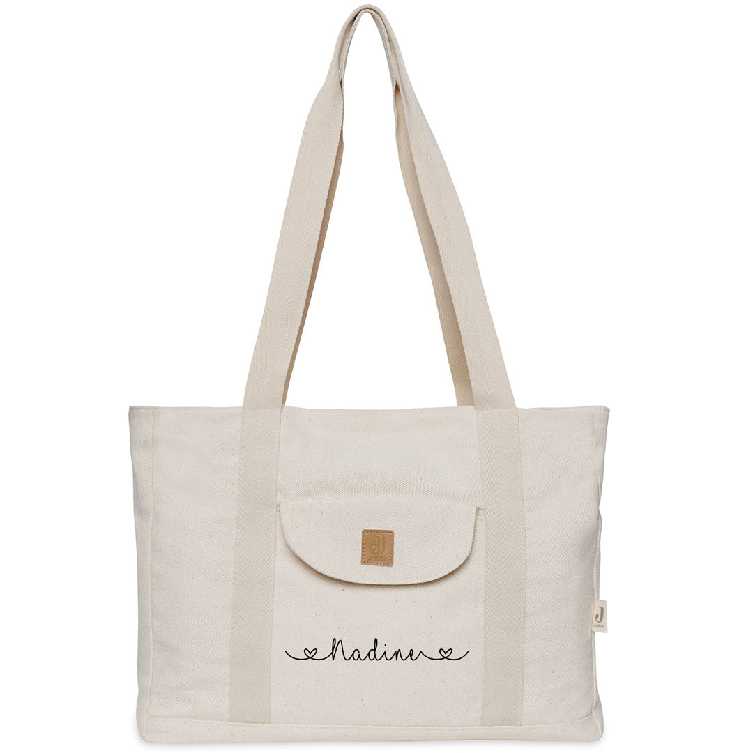 Wickeltasche Shopper Twill, Sand | Jollein