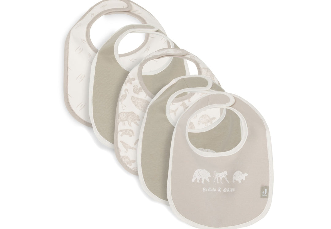 Set of 5 animal bibs | Jollein