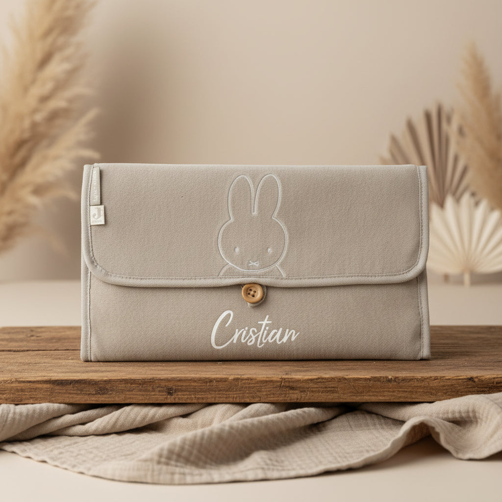 Wickelunterlage Frottee Miffy, Olivgrün | Jollein
