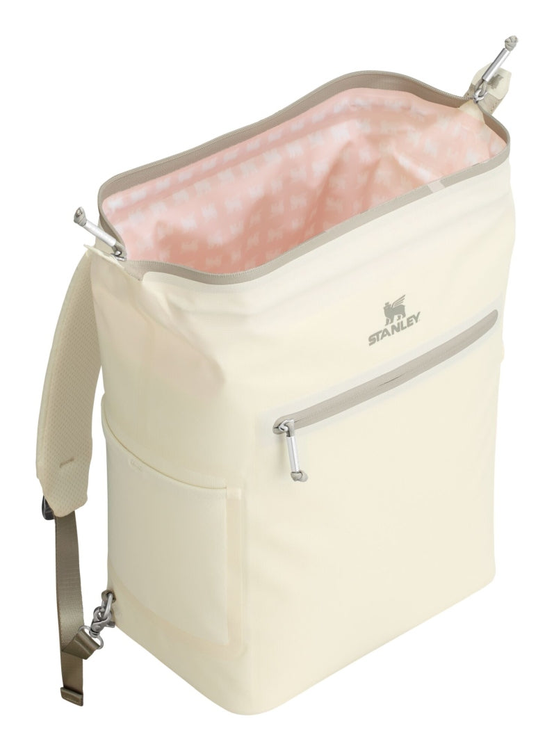 Midi cooler bag backpack The All-Day Madeleine 14 L, Cream | Stanley