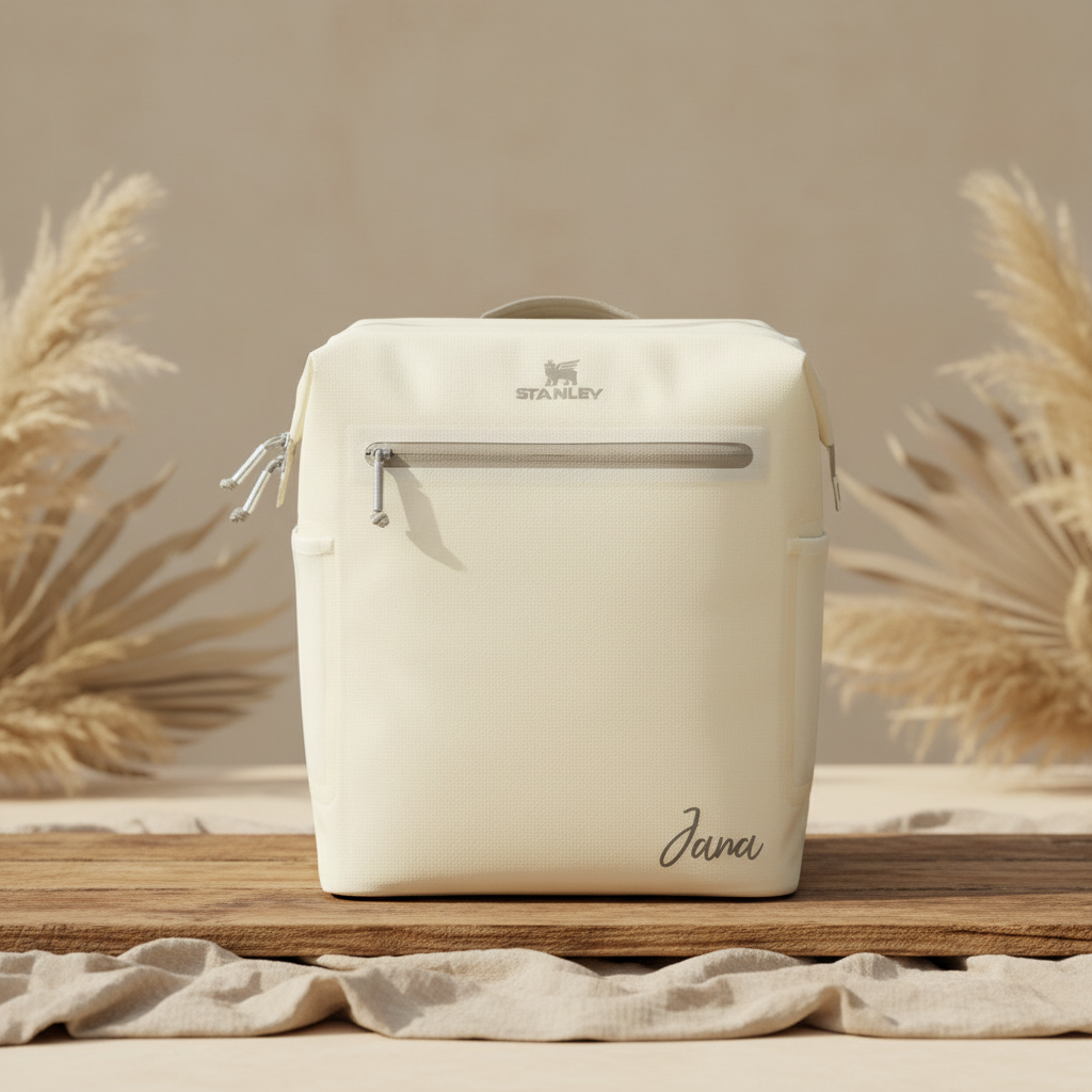 Midi cooler bag backpack The All-Day Madeleine 14 L, Cream | Stanley