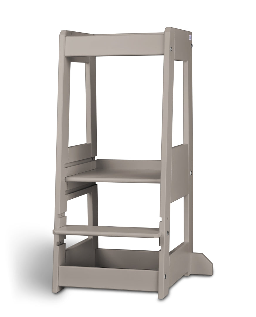 Lernturm Felix - Learning tower - stormy grey | tiSsi® by Schmatzepuffer®