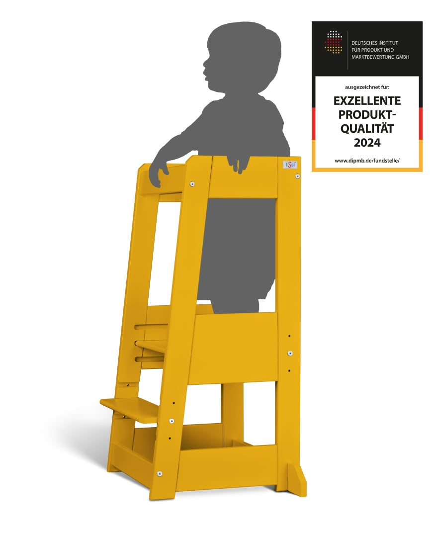 Lernturm Felix - Learning tower - gelb | tiSsi® by Schmatzepuffer®