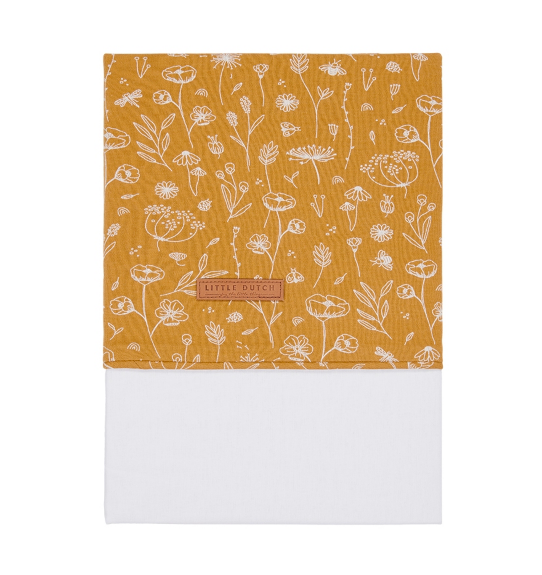 Kinderbettlaken Wild Flowers Ochre | Little Dutch