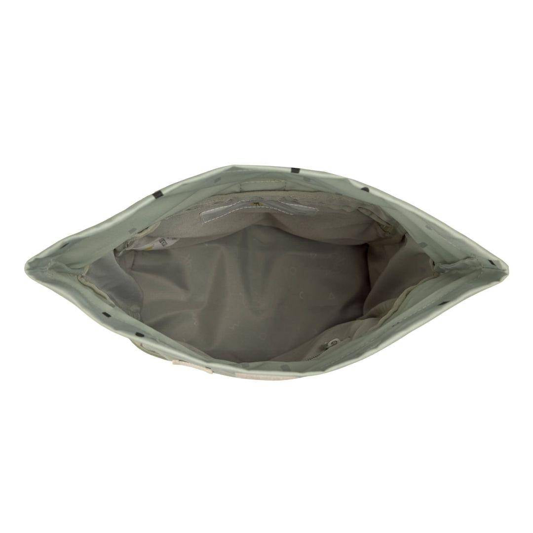 Mini Rolltop Rucksack Happy Prints Light Olive | Lässig