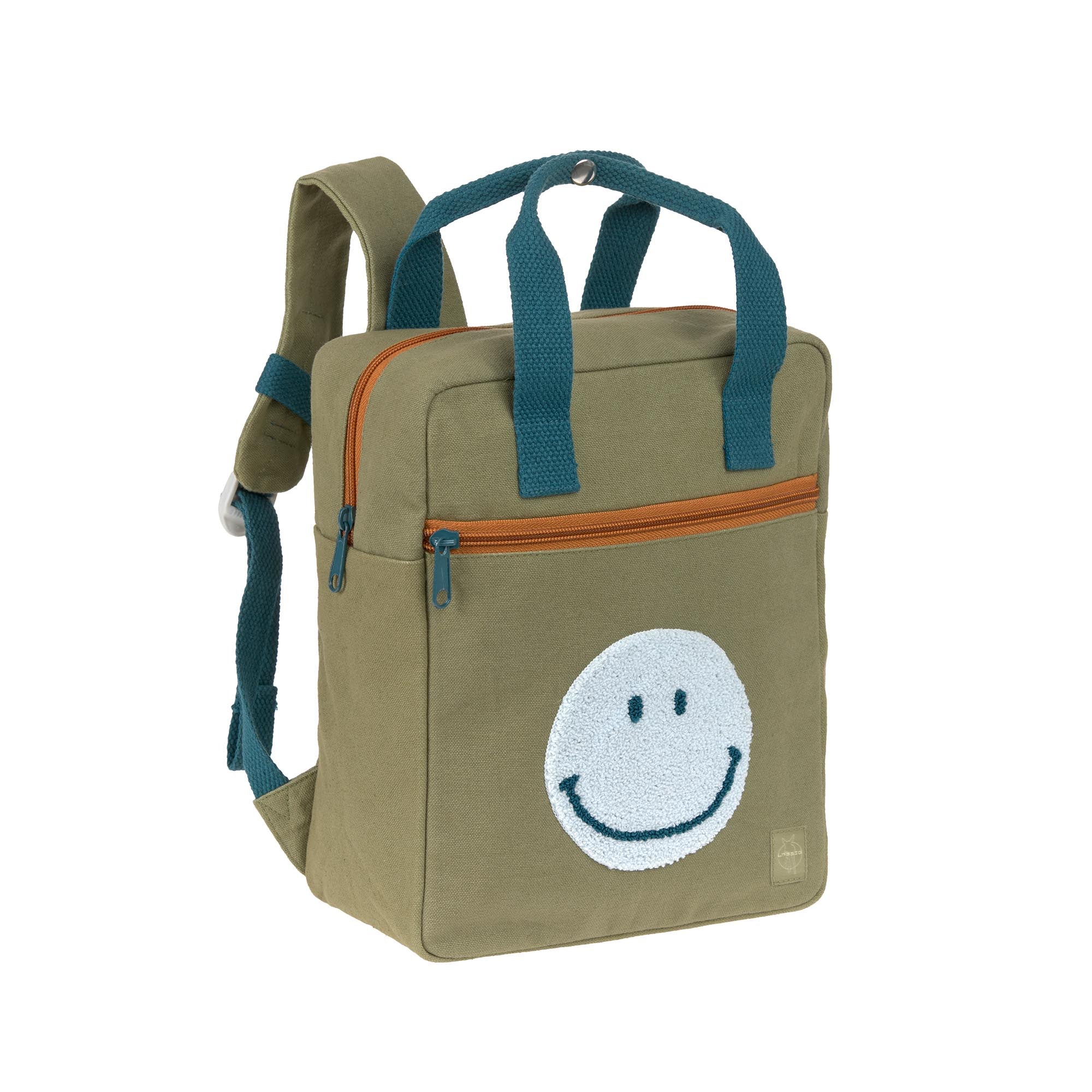 Kindergartenrucksack Little One & Me Square 6 l, Olive | Lässig