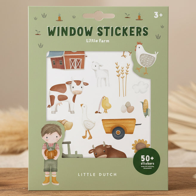 Fenstersticker Little Farm – Fensterbilder Bauernhof für Kinderzimmer