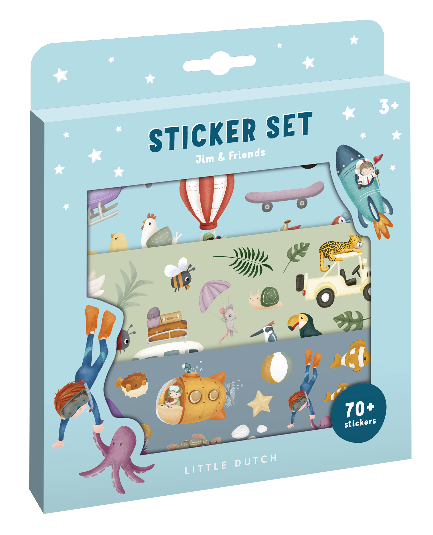Stickerset Jim & Friends | Little Dutch