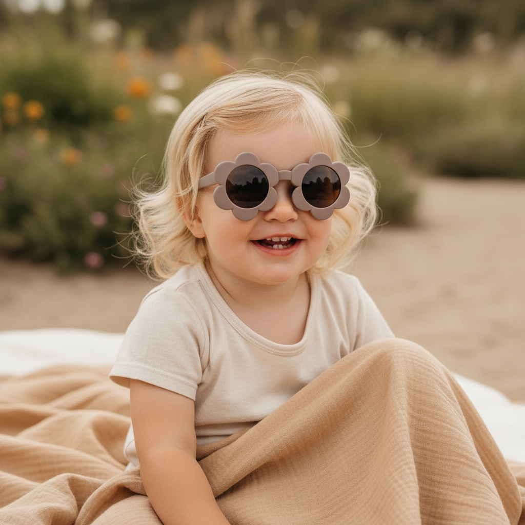 Kindersonnenbrille Blume Mauve | Little Dutch