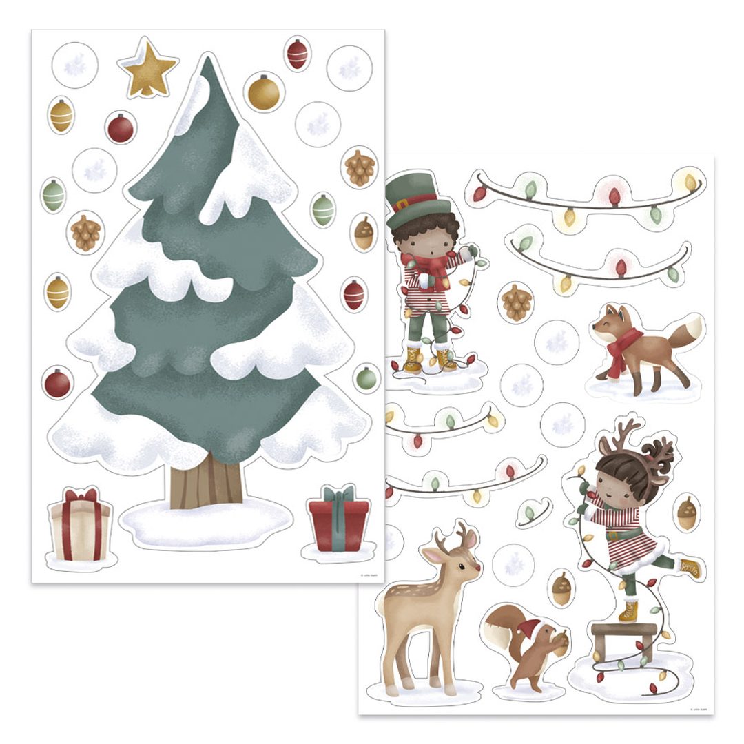 Window sticker XL Christmas tree | Little Dutch