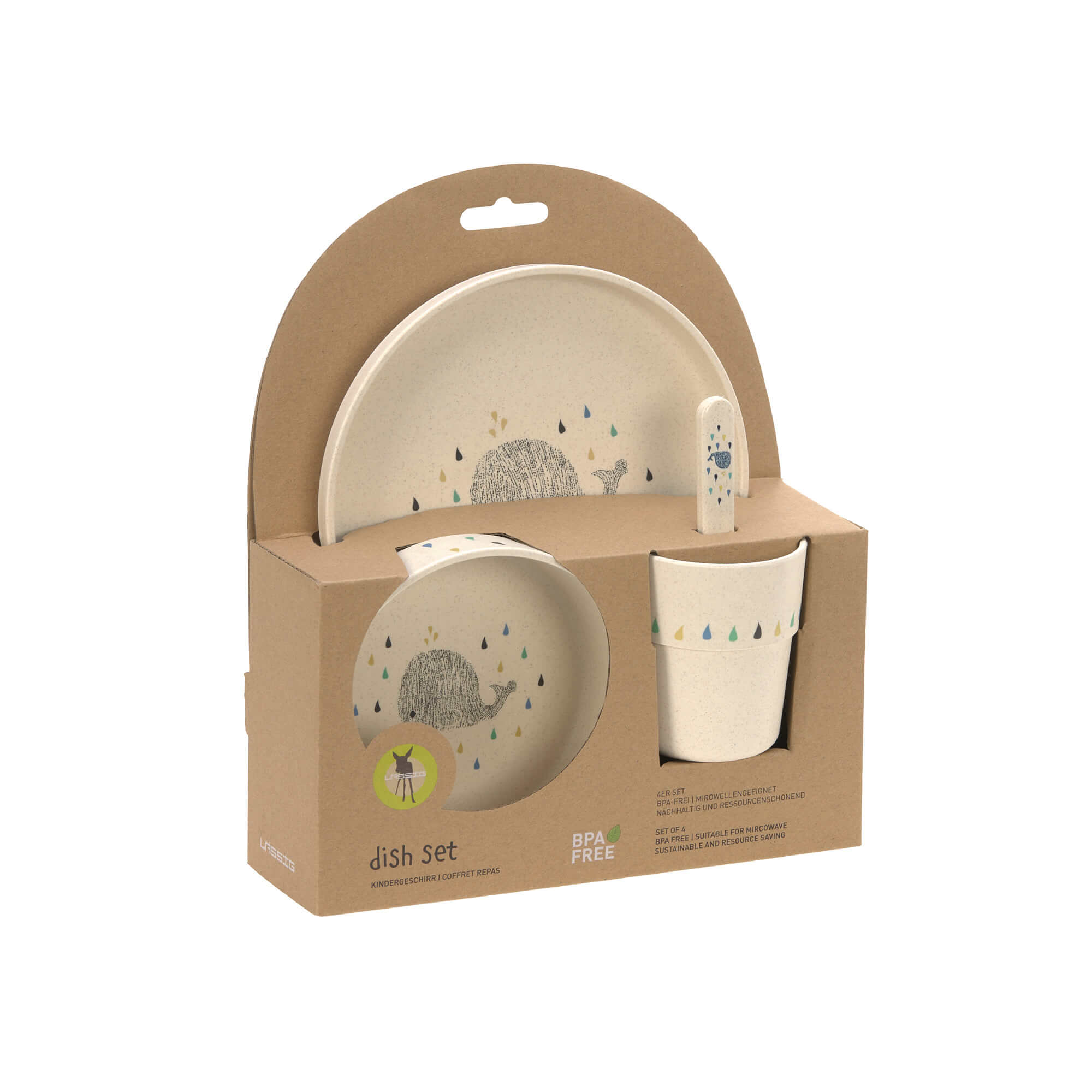 Children's tableware set Little Water Whale | Lässig