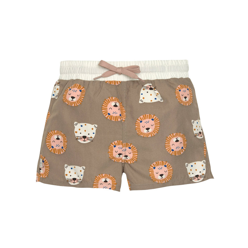 Kurze Badeshorts mit Windeleinsatz – Wildkatzen, Gr. 74/80 | Lässig