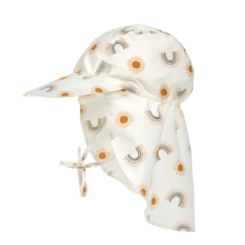 Sun hat with neck protection – rainbow, size 43/45 | Lässig