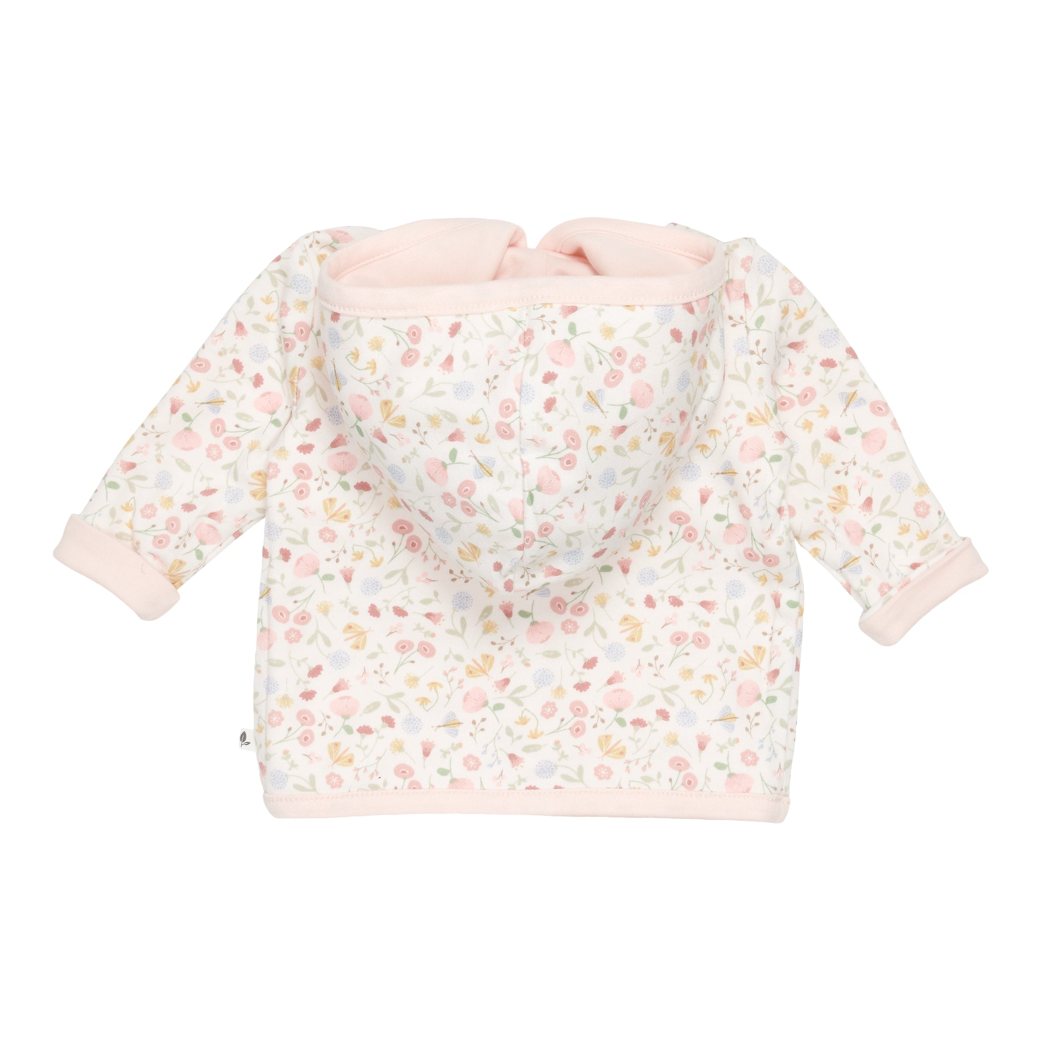 Reversible jacket Flowers &amp; Butterflies/Pink | Little Dutch
