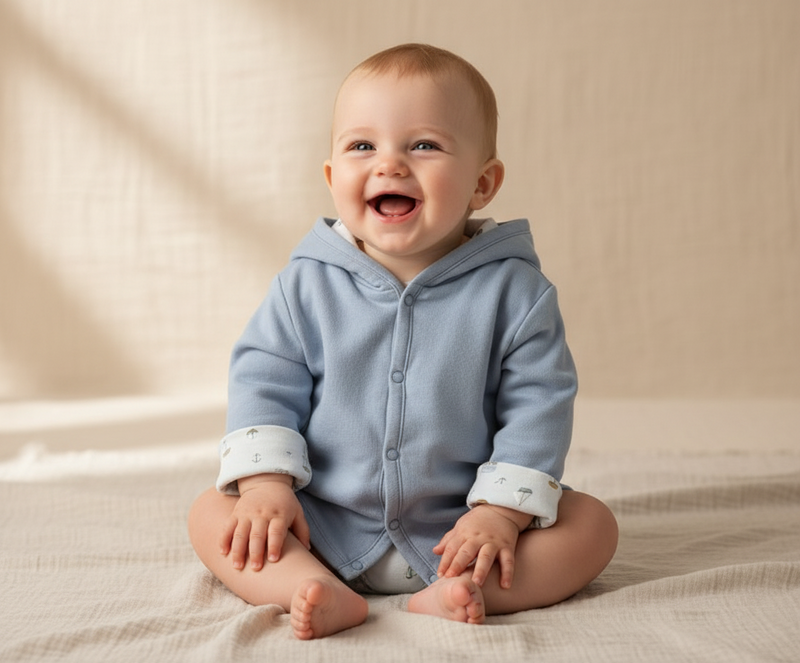 Veste réversible Sailors Bay Blue - 50/56 | Little Dutch