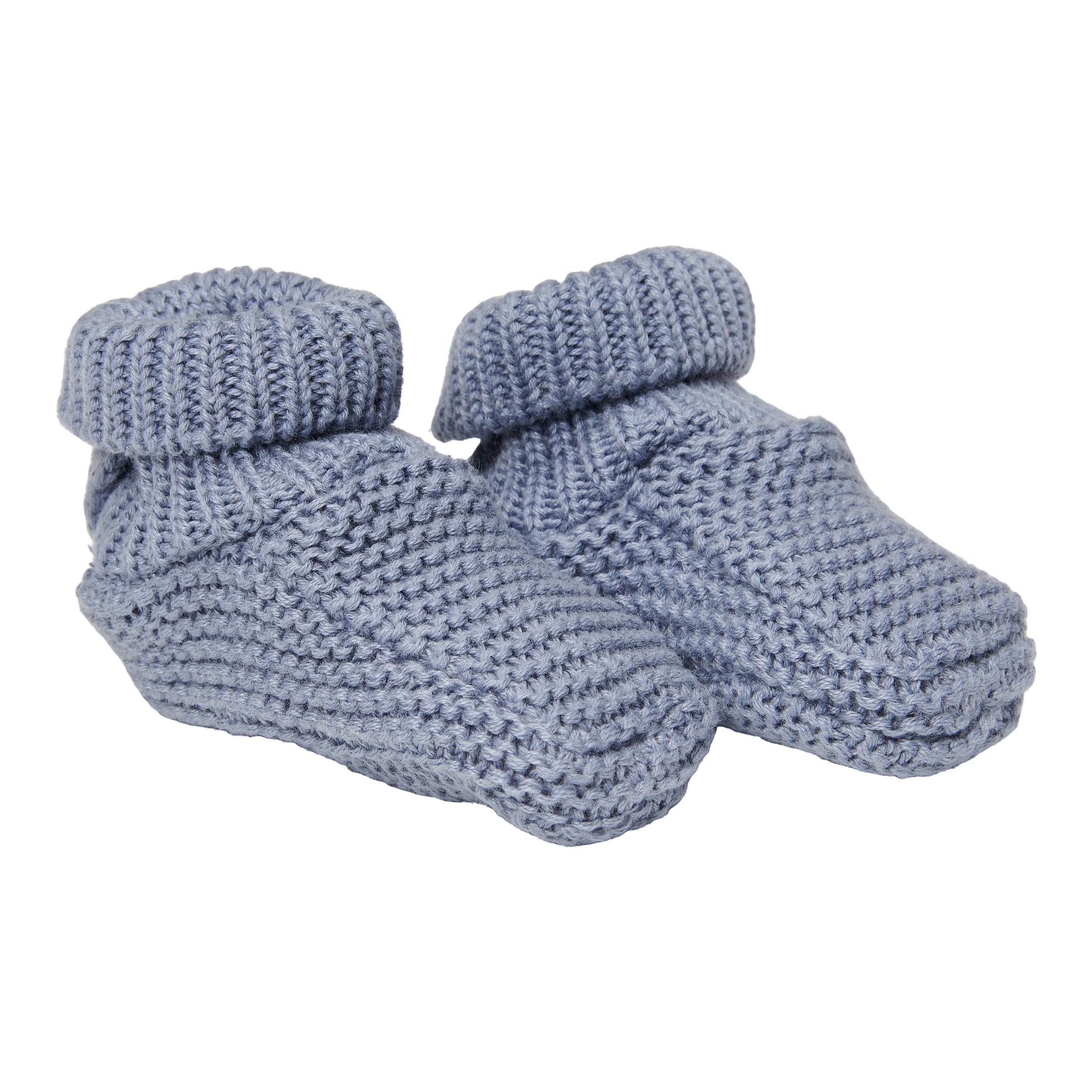 Strick Schuhe Baby blau | Little Dutch