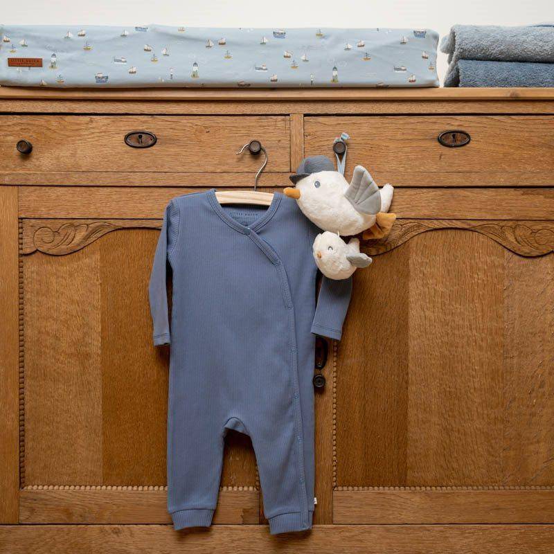 Long sleeve wrap romper Sailors Bay Blue | Little Dutch