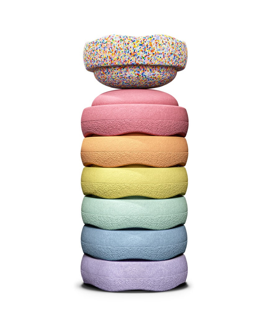 ANGEBOT-Set: Gratis Original Mini + Stapelstein Special Original Mini - rainbow pastel | Stapelstein