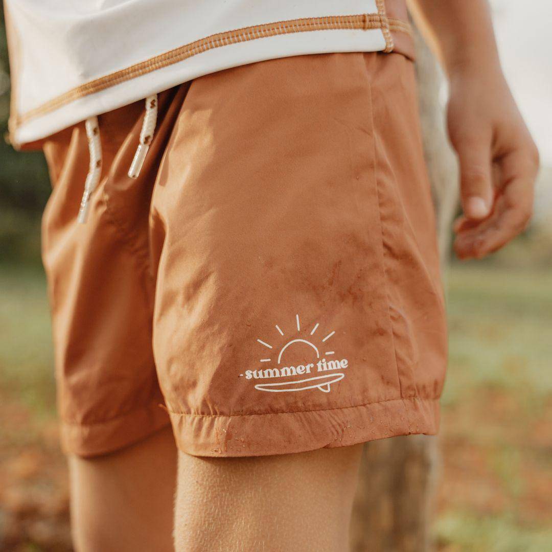Badeshorts Vintage Sunny Stripes | Little Dutch