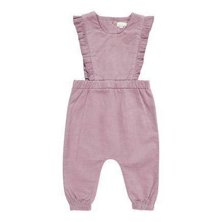 Vintage Little Flowers Mauve Corduroy Pantsuit - 80 | Little Dutch