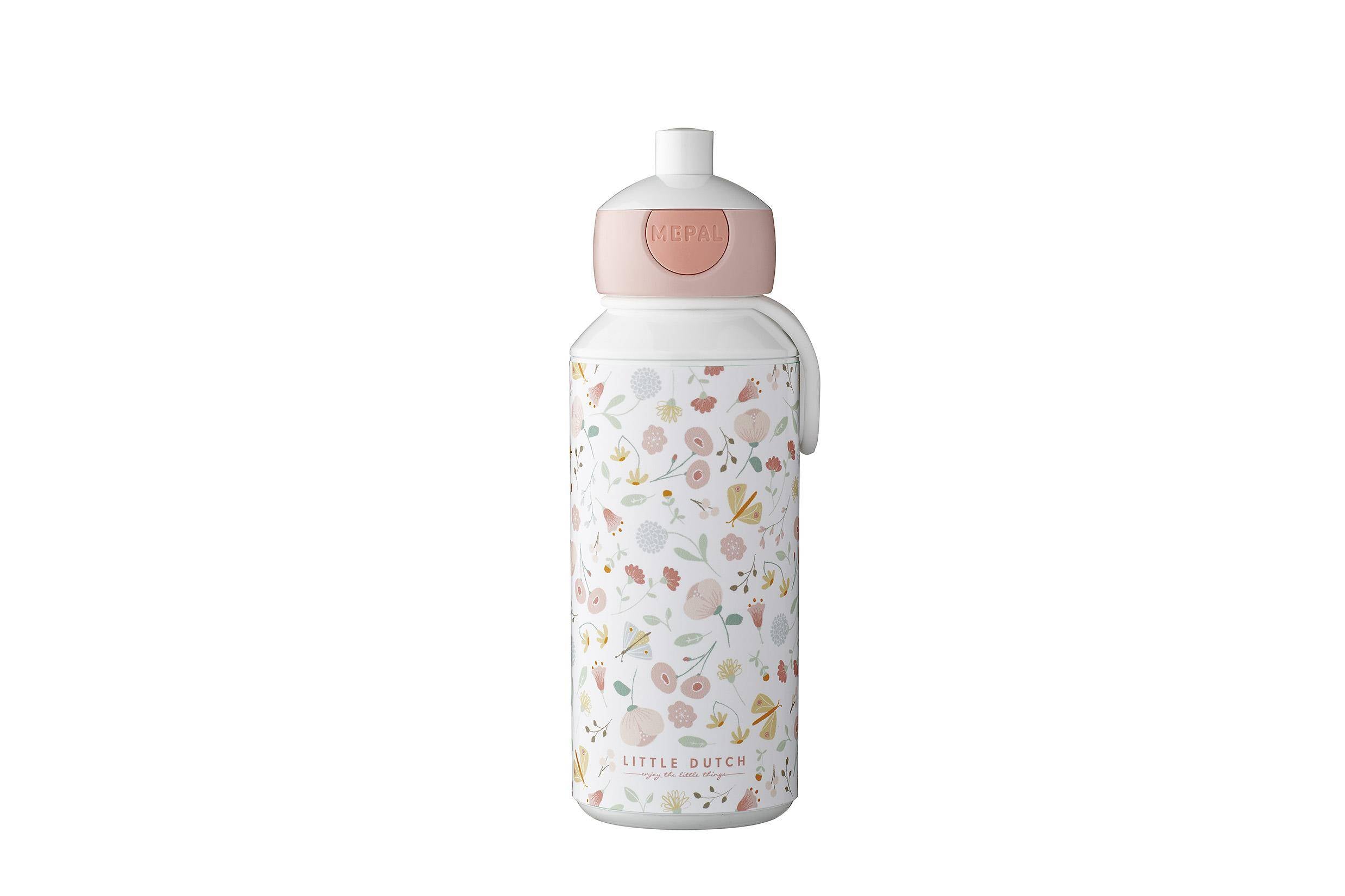 Trinkflasche Pop-up Flowers & Butterflies | Little Dutch x Mepal