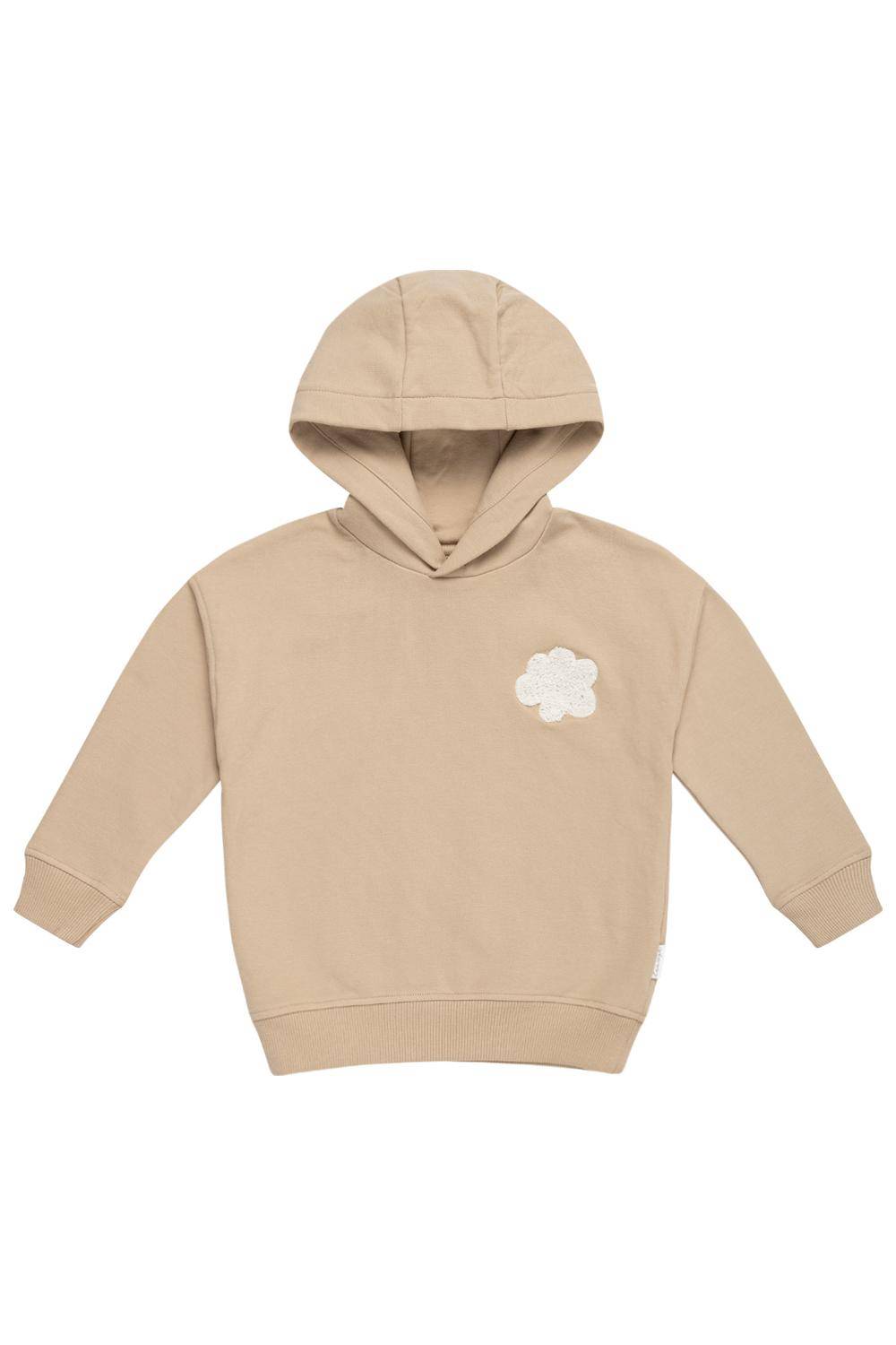 Hoodie oversized "Clouds" Beige, Größe 86 / 92 | leevje