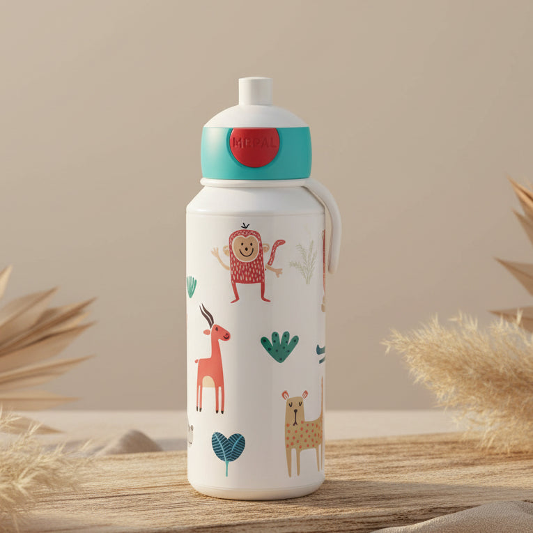 Trinkflasche Pop-Up 400 ml - Animal Friends | Mepal