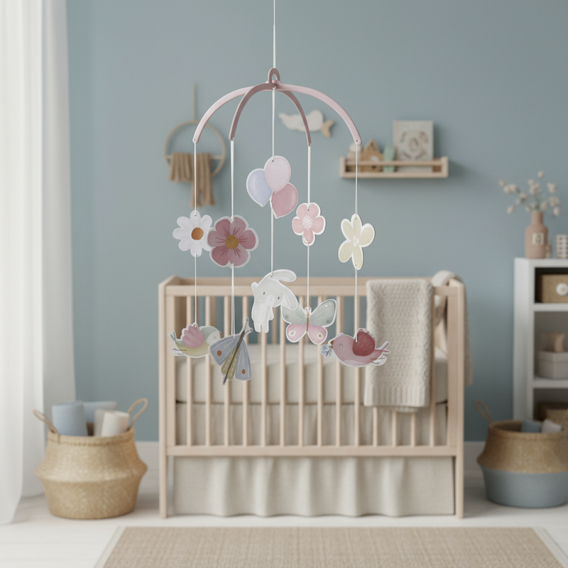 Papp-Mobile Flowers & Butterflies | Babyzimmer Deko