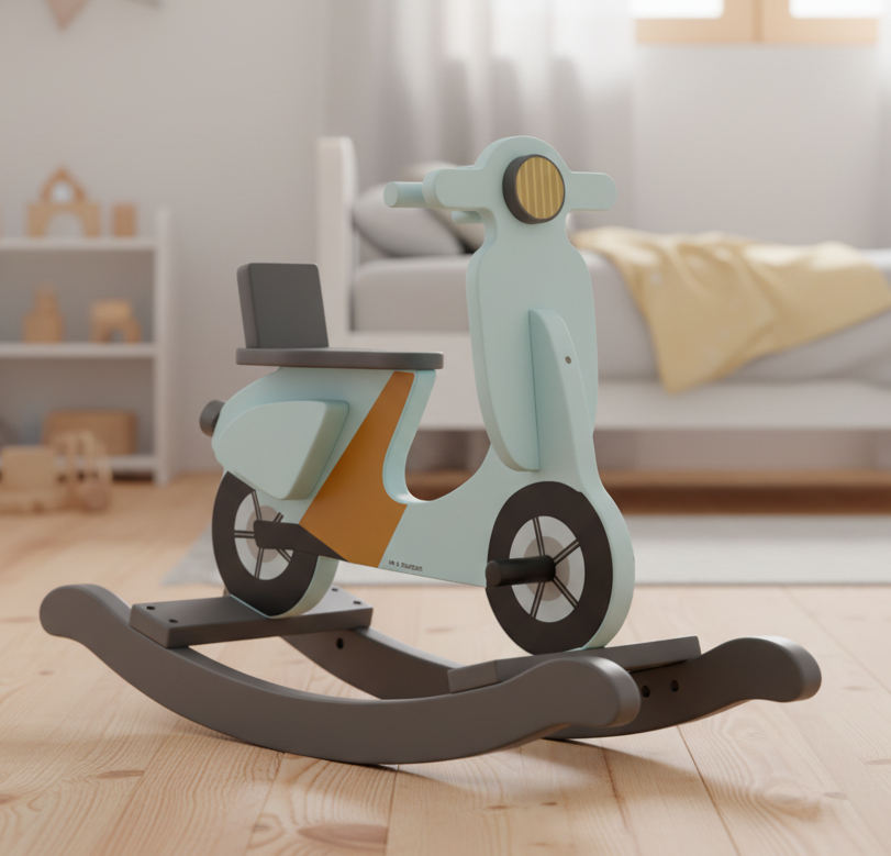 Rocking scooter light blue | Kids Concept