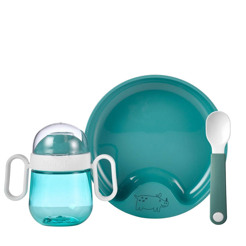 Babygeschirr-Set Baby 3-teilig - Deep Turquise - Mepal | B-Ware ein 2.Leben